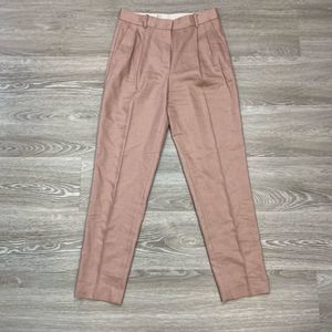 19. Massimo Dutti Dust Pink Linen Cropped Trousers